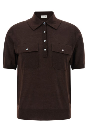 'Linfa26' polo shirt Brown