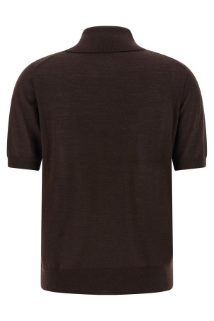 'Linfa26' polo shirt Brown