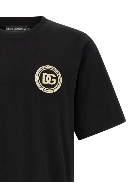 'DG' patch t-shirt Black