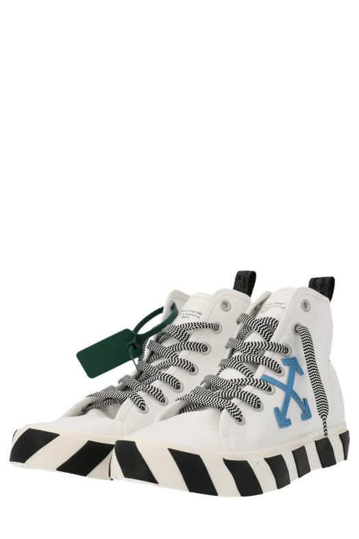 'Mid Top Vulcanized’ sneakers White