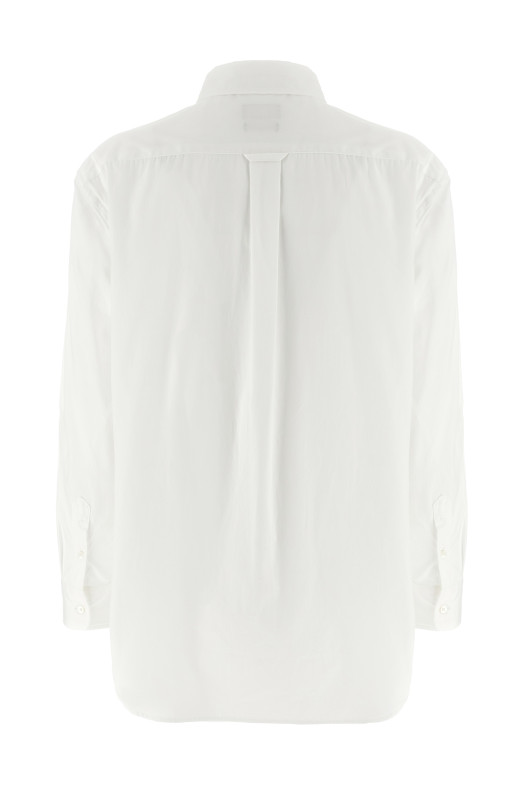 Embroidered cuffs shirt White