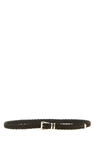 Braided calf belt Brown