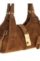 Small Suede shopping bag Brown