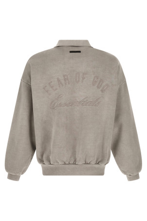 'Classic Fleece' polo shirt Gray