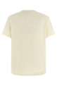 Logo embroidery t-shirt Beige