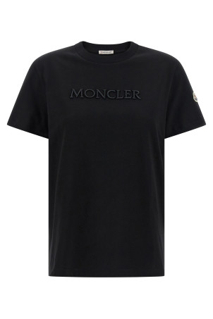 Logo embroidery t-shirt Black