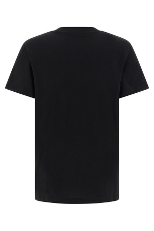 Logo embroidery t-shirt Black