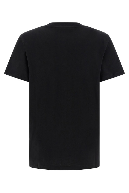 Logo embroidery t-shirt Black