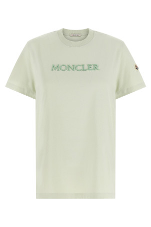Logo embroidery t-shirt Green