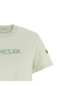 Logo embroidery t-shirt Green