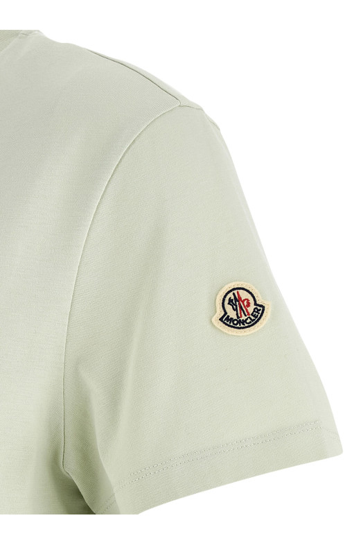 Logo embroidery t-shirt Green