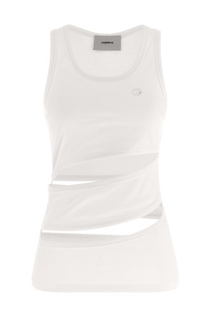 'Spiral' tank top White