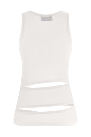 'Spiral' tank top White