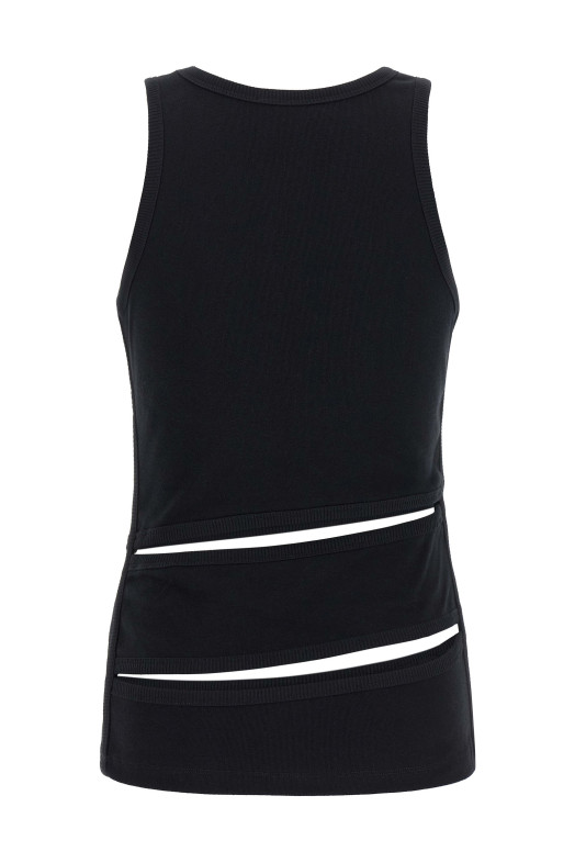 'Spiral' tank top Black