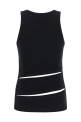 'Spiral' tank top Black
