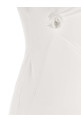 'Asymmetric Flower' dress White
