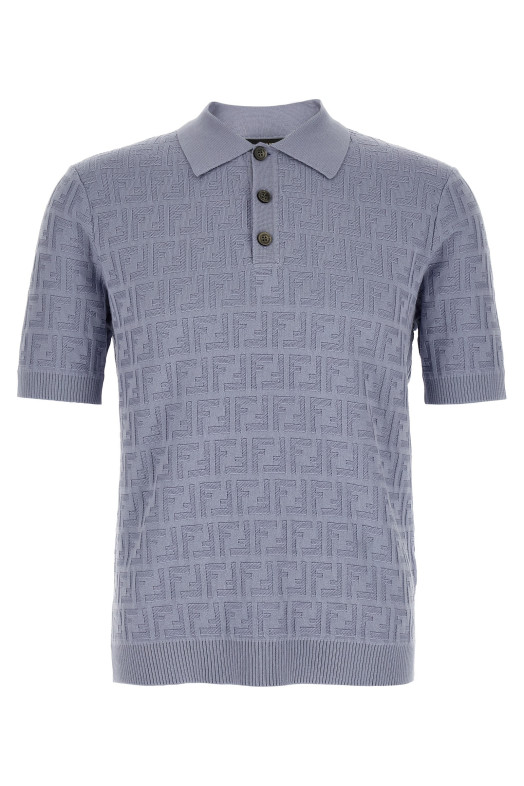 FF cotton polo shirt BLUE
