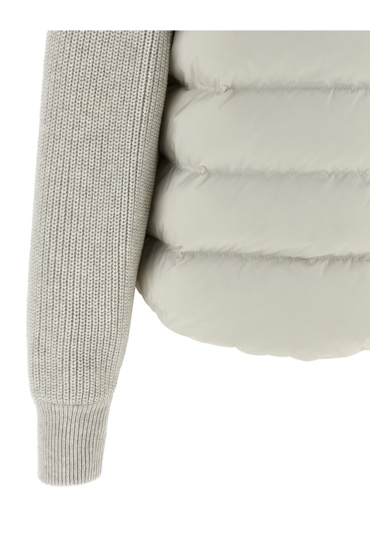 'Shiny Flap Detail' down jacket Gray