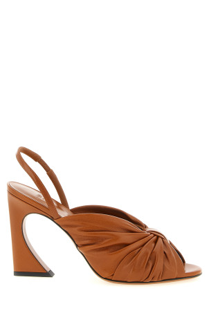 'Fendi Arco' slingback Brown