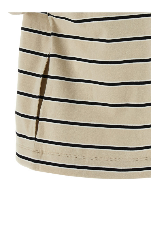 'Shiny Trims' T-shirt Beige