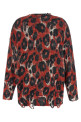 Torn sweater Red