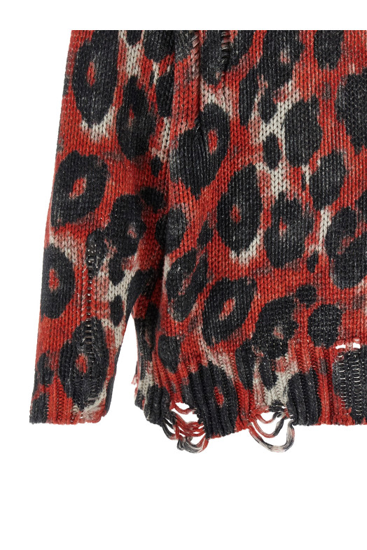 Torn sweater Red
