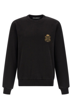 Heraldic patch sweatshirt Black