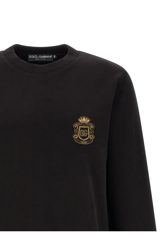 Heraldic patch sweatshirt Black
