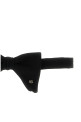 Silk crepe bow tie Black