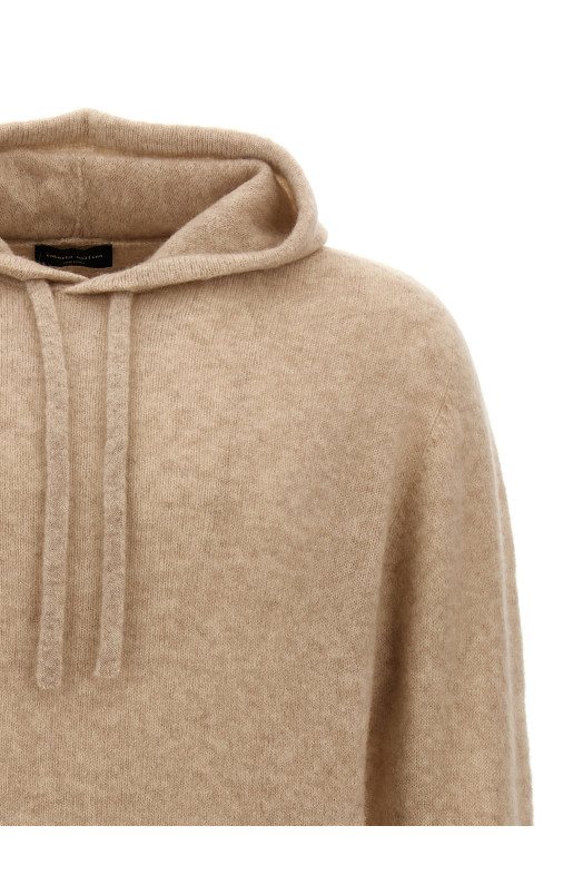 Hooded sweater Beige