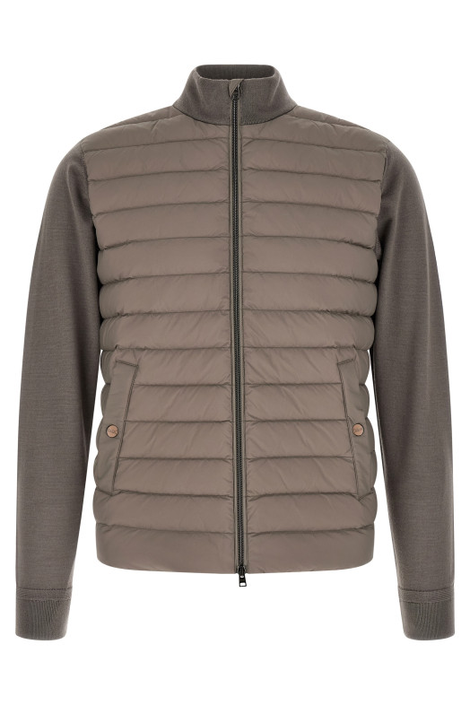 Padded cardigan Gray