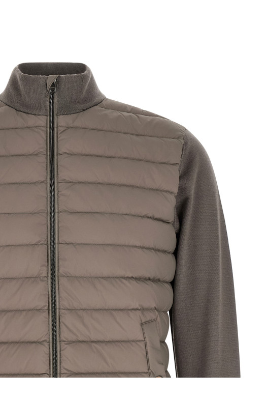 Padded cardigan Gray