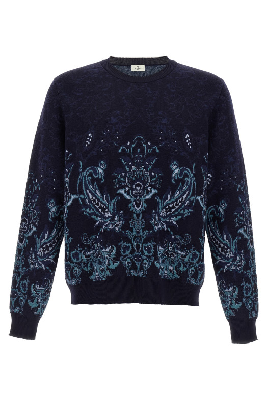 Paisley wool sweater Multicolor