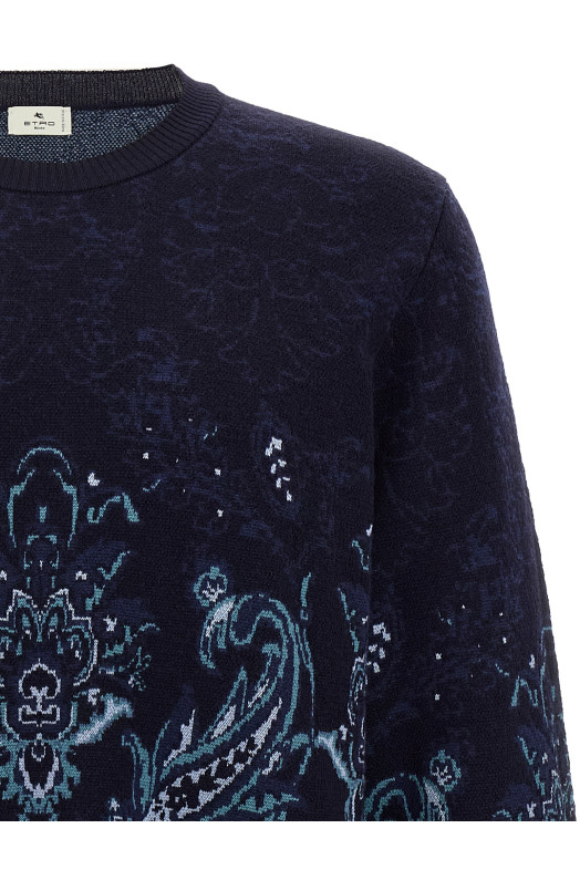 Paisley wool sweater Multicolor