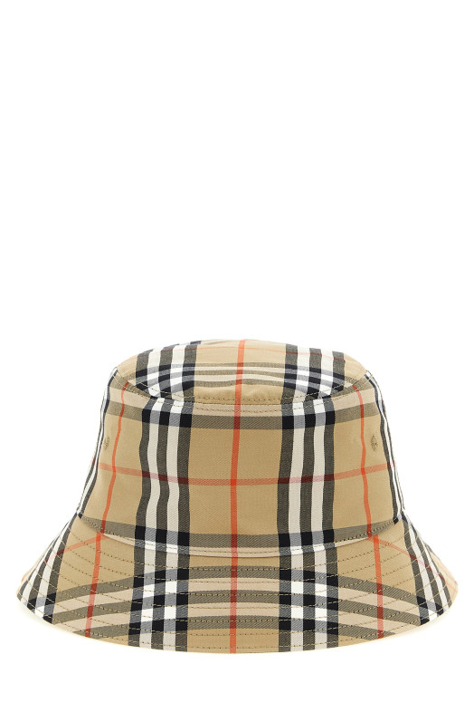Bucket hat Check Beige