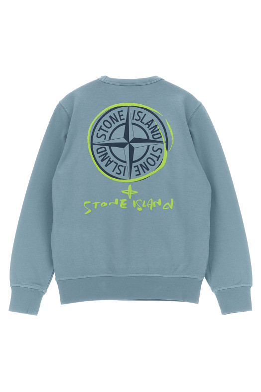 Logo print sweatshirt BLUE