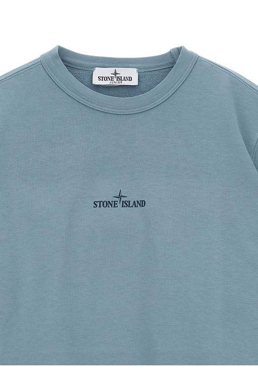 Logo print sweatshirt BLUE