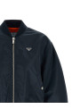 Twill bomber jacket Blue