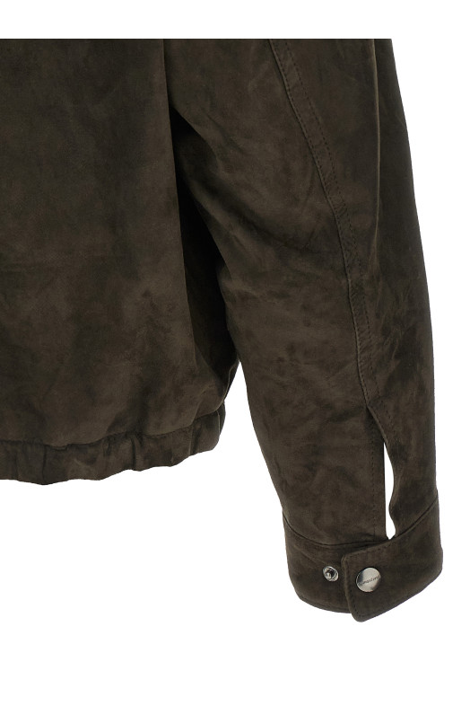 Suede jacket Brown
