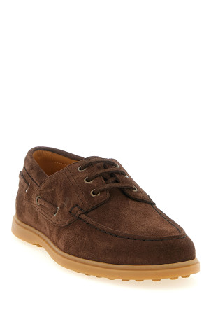 Suede boat shoe Brown