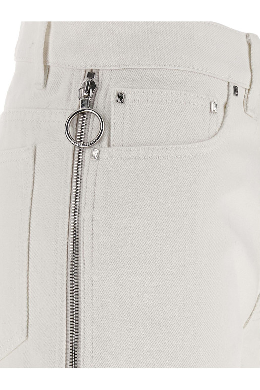Zip jeans White