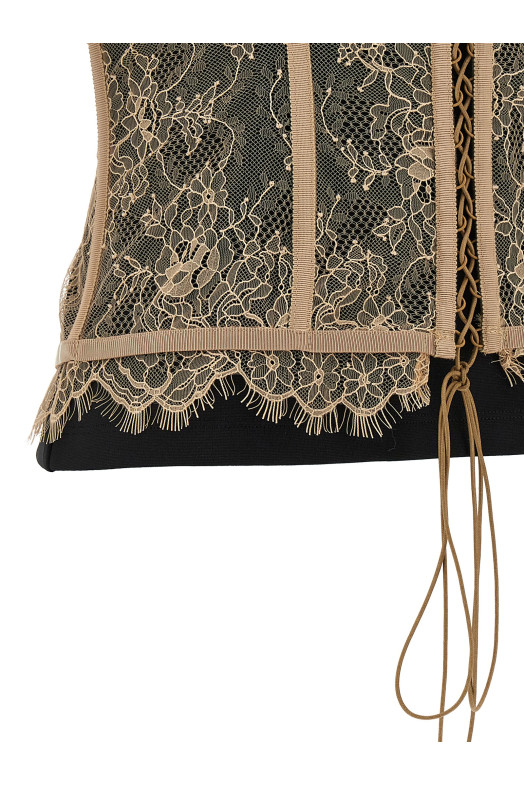 Bustier T-shirt Black