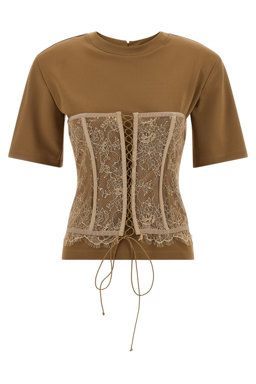 Bustier T-shirt Brown