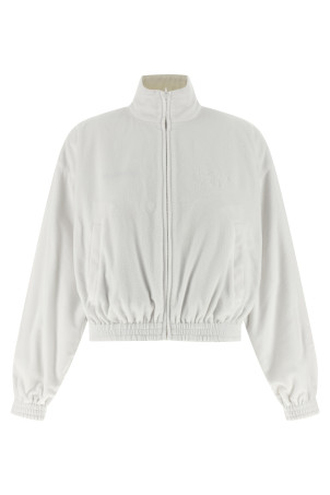 'Cursive' reversible jacket White