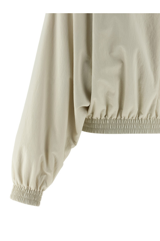 'Cursive' reversible jacket White