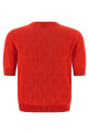 Openwork GG sweater Red