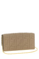 'Continental Baguette' wallet on chain Beige