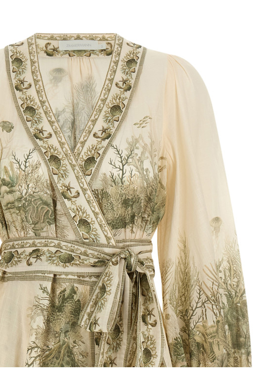 'Wanderlust Wrap Midi' dress Green