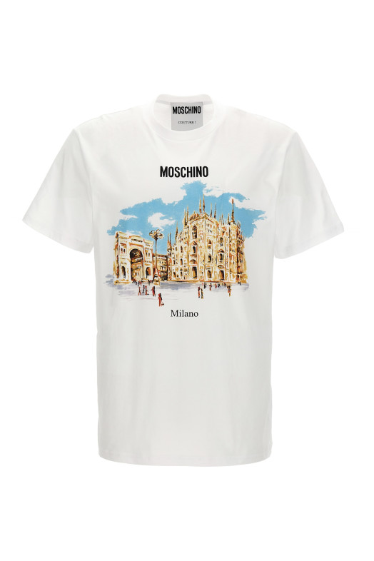 Trompe-l'œil print T-shirt White