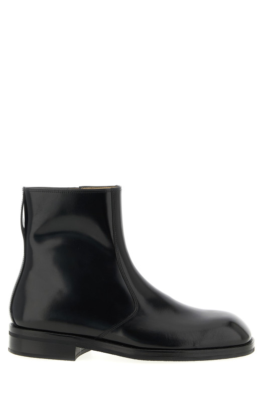 Leather ankle boots Black